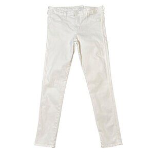 H&M White Skinny Regular Waist Ankle SIZE-31